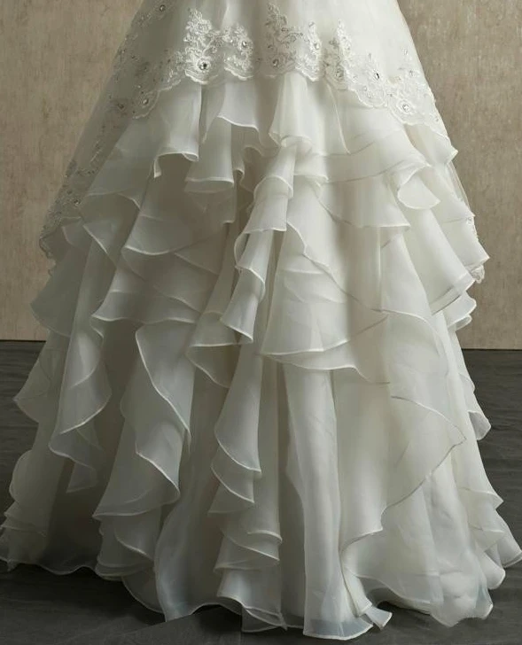 Старинные кружева свадебные платья 2016 А линия совок-образным вырезом вернуться