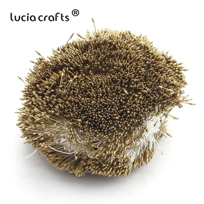 C6 Coffee Lucia crafts 576 шт 1 мм разноцветный цветок тычинки цветочные украшения торта Двойные головки DIY материалы ручной работы C1301 - Цвет: C6 Coffee