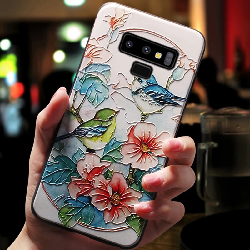 Coque cover case For Samsung Galaxy Note 9 8 Note9 Silicon Silicone 3D Cute mobile On Original luxury phone Back cases | Мобильные
