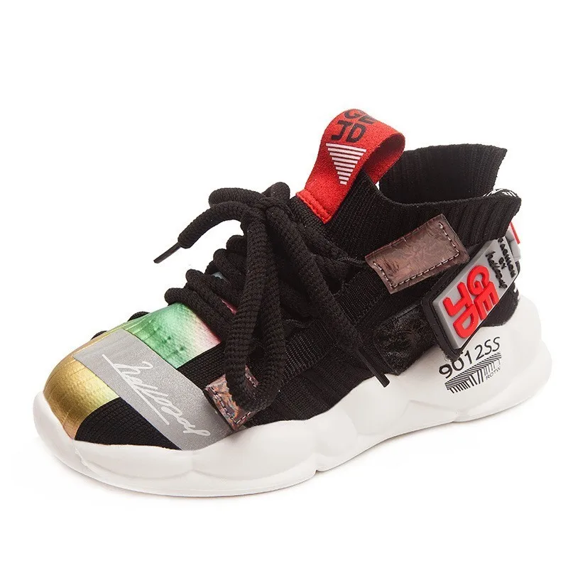 CNFSNJ brand 2019 new summer autumn sports breathable shoes children boys girls anti-slippery fashion Colorful Net sneakers | Детская