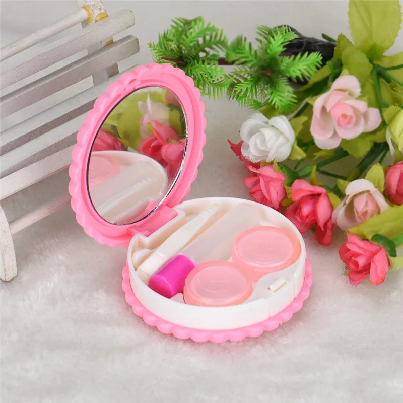 1 шт. чехол для контактных линз Cutie Biscuit конфетный цвет линзы печенья торта коробка