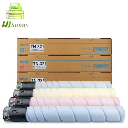 Тонер картридж для Konica Minolta C224 C284 C364 C7822 C224e C284e C364e 4 шт. в комплекте TN321|Картриджи с
