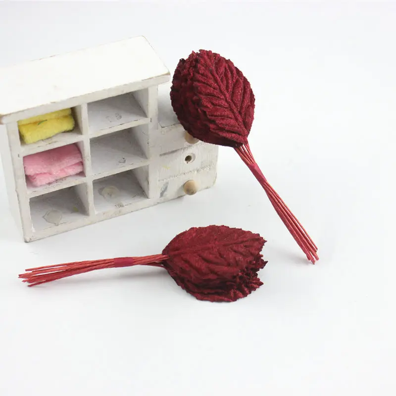 12 шт./лот из зеленых букетов искусственных цветов украшение для дома гирлянда