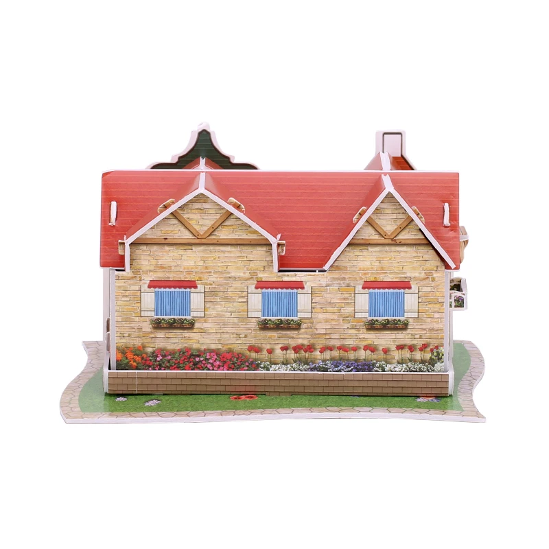 Картонная 3D игрушка-головоломка Голландский стиль цветочный магазин модель