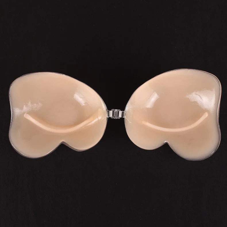100 шт Женский Невидимый силиконовый бюстгальтер для поднятия груди передняя