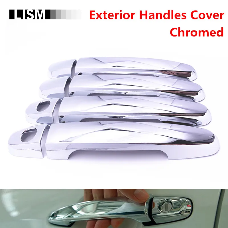Хромированные наружные дверные ручки чехол Накладка для Toyota Camry Corolla RAV4 Yaris Highlander Solara Matrix Prius Scion xB tC xD