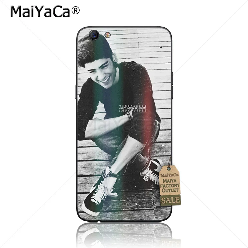 Черный чехол для телефона из ТПУ MaiYaCa Zayn Malik OPPO R9s R9 R11 PLUS vivo X9 X20 | Мобильные телефоны