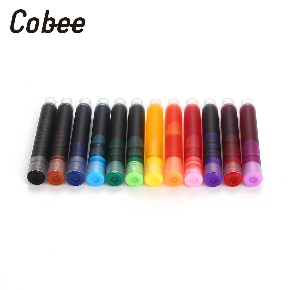 12 шт./компл. авторучка красочные чернила чернильные картриджи заправки Рисование