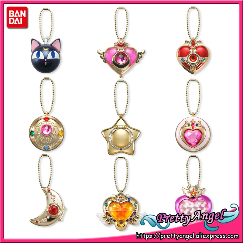 PrettyAngel-Подлинная Bandai Сейлор Мун 25th юбилей миниатюрный чехол для планшета брелок(без конфет