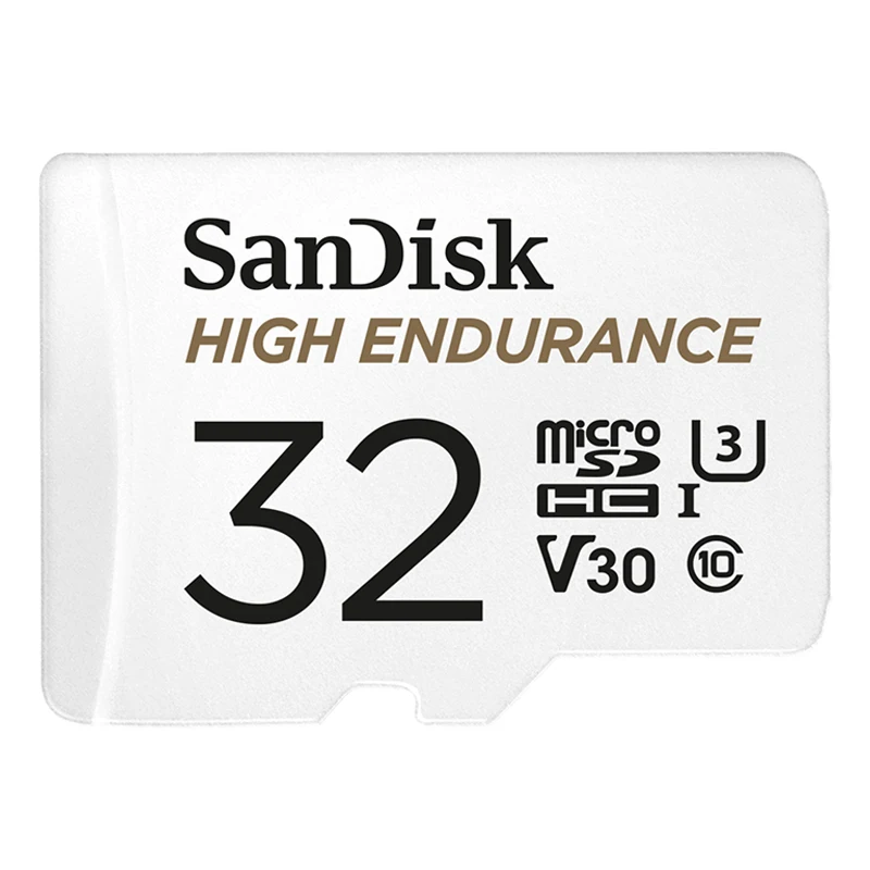 Карта памяти SanDisk microSD высокой выдержки 32 Гб U1 до 100 МБ/с./с 32 Гб 64 Гб 128 Гб Видео высокая скорость класс 10 U3 V30 Full HD 4K
