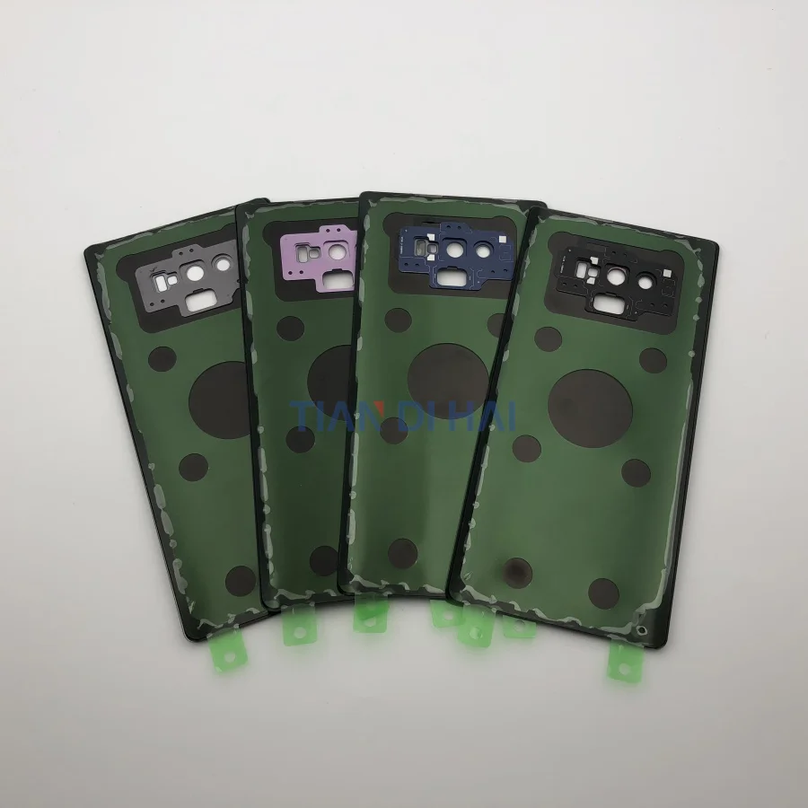 Для samsung Galaxy Note 9 Note9 N960 N960F задняя Стекло Батарея на домашнию дверь Корпус чехол Камера Стекло рамка объектива