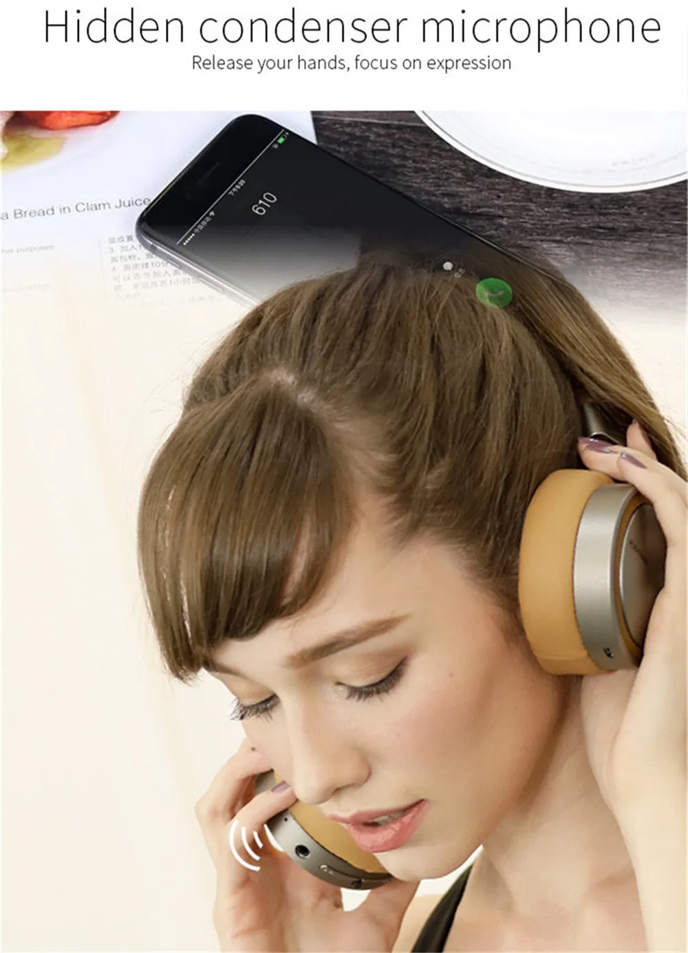 PLEXTONE BT270 беспроводные HIFI наушники Handsfree Bluetooth наушники бас стерео гарнитура с микрофоном для iPhone 6/7/8/X XiaoMi LG