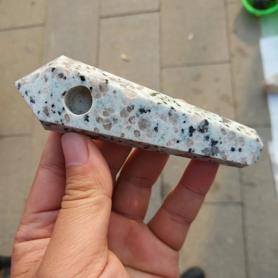 Прямая поставка оптовая продажа натуральный белый кристалл Дымчатая труба +