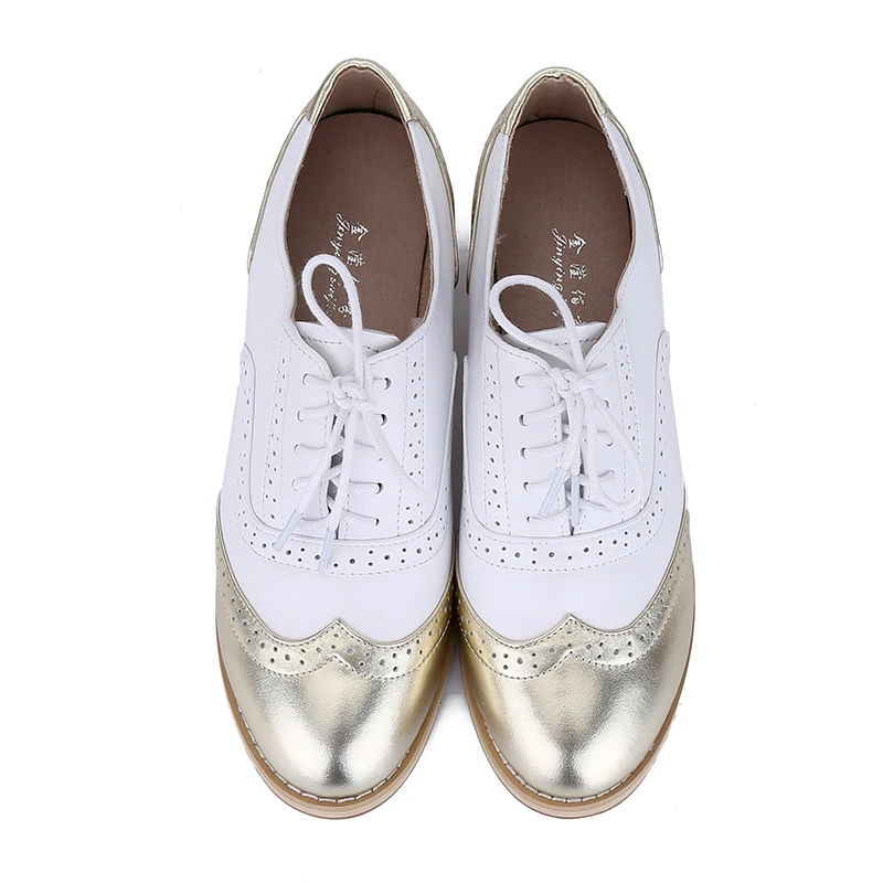 Оксфорды из толстой кожи со шнуровкой женские туфли-лодочки на толстом каблуке