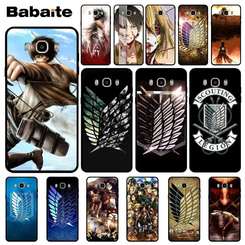 Babaite японская атака на Титанов Дизайн Мягкий чехол для телефона оболочка Samsung J6 puls