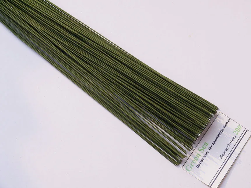 

ronde flower wire green wire 20gauge garden wire 23"long wholesale 1kg