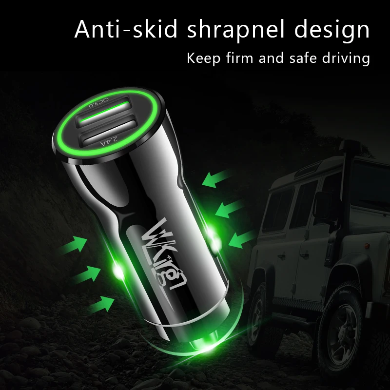 Автомобильное зарядное устройство VVKing Quick Charge 3 0 2 USB для Samsung Xiaomi iPhone Huawei P30 Pro QC3.0