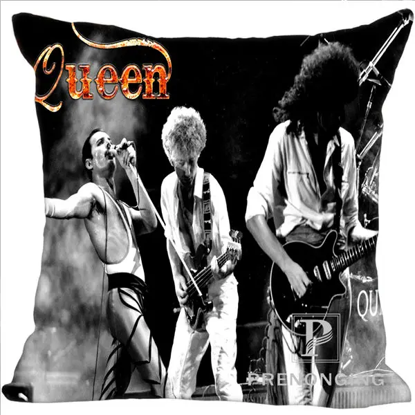 Pillowcases Наволочка на заказ queen Band@ 03 квадратная Подушка на молнии Обложка печать ваших фотографий 40x40 см, 45x45 см(одна сторона) 180117#07 - Цвет: Pillowcases