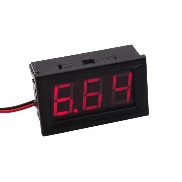 10 шт. цифровой вольтметр с ЖК светодиодный дисплеем 0 56 дюйма 4 5 30 в|wire red|display 0.56lot lot