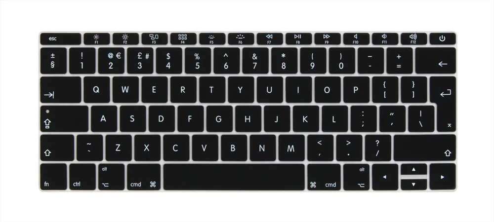 Английская клавиатура EURO Enter для Macbook 12 дюймов модель A1534|Чехлы клавиатуры| |