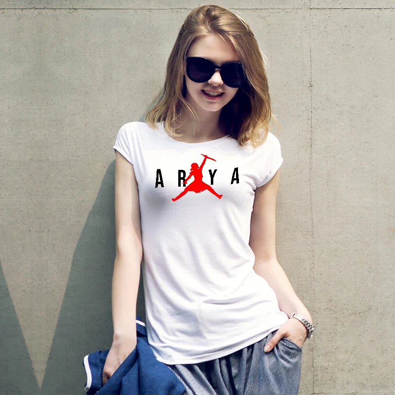 ARYA Футболка Игра престолов женская футболка Повседневная Harajuku летние футболки
