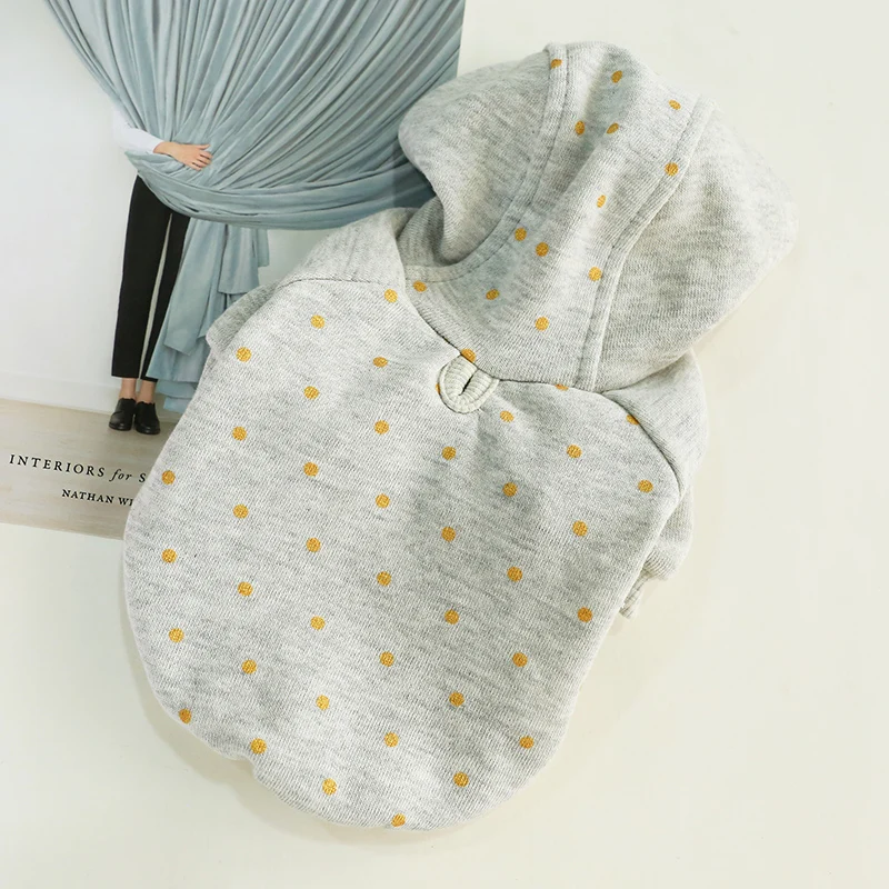 2019 собака одежда золотые маленькие хлопковые носки в горошек теплые с рисунком