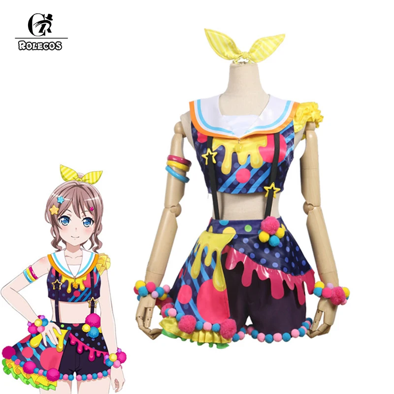 ROLECOS аниме BanG Dream! Костюмы для костюмированной вечеринки костюм ямабуки Саи