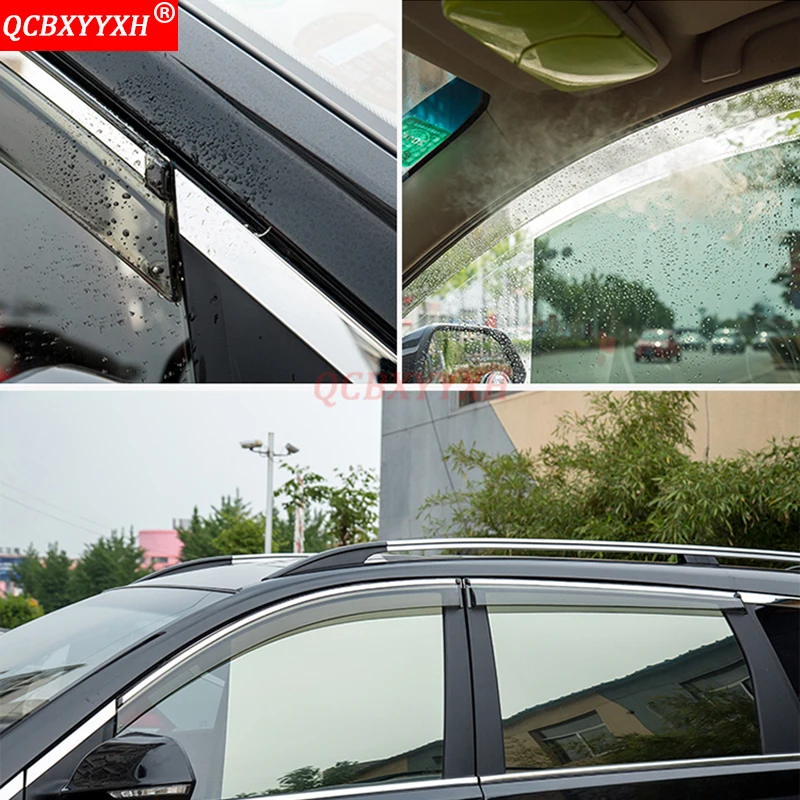 QCBXYYXH авто-Стайлинг тенты укрытия окна Козырьки Защита от солнца дождь щит наклейки Чехлы аксессуары для Geely Emgrand EC7 EC7-RV RS