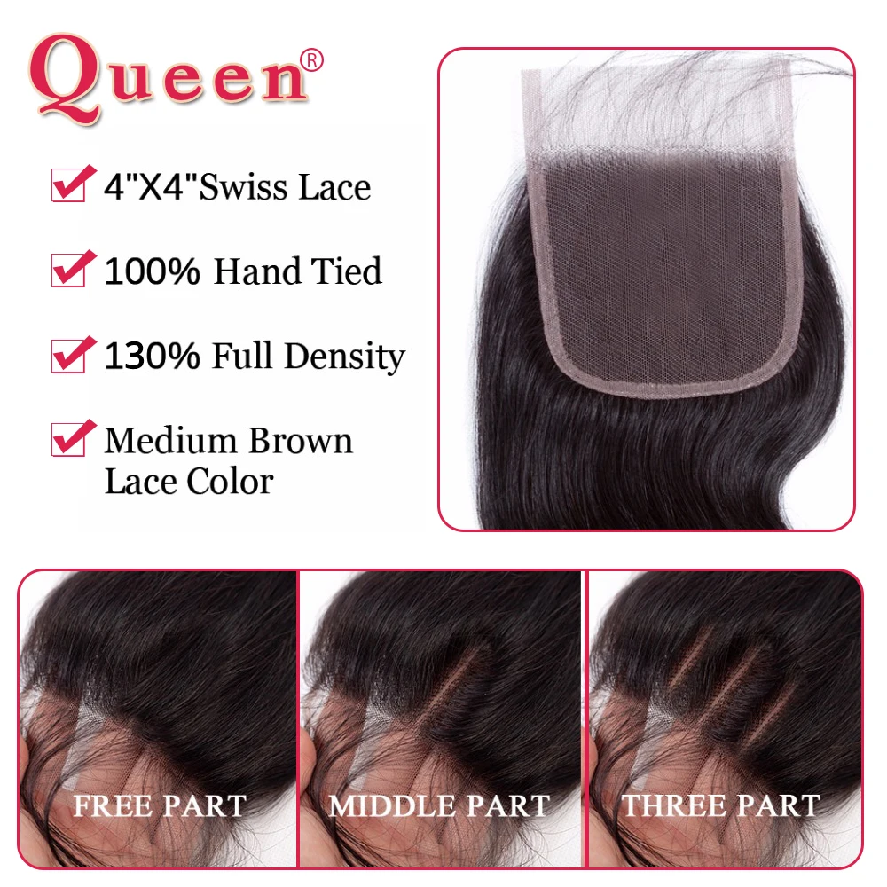 Queen hair Products бразильские объемные волнистые волосы 3 пучка человеческих волос плетение пучки волосы Remy наращивание купить 3 получить 1 бесплатно закрытие