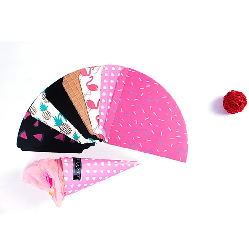 10 шт. 16x9 см для изготовления конусов мороженого ролл Бумага Свежий букет