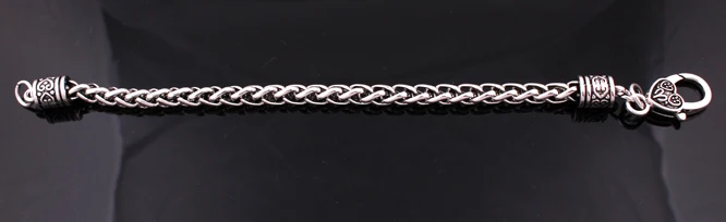 Оптовая продажа антикварная Посеребренная цепочка для браслета из звеньев