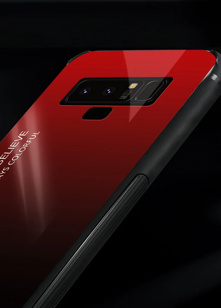 Чехол из закаленного стекла для Samsung S7 S8 S9 Plus Note 8 9 J8 A5 A8 2018 J2 J7 Prime A6 | Мобильные