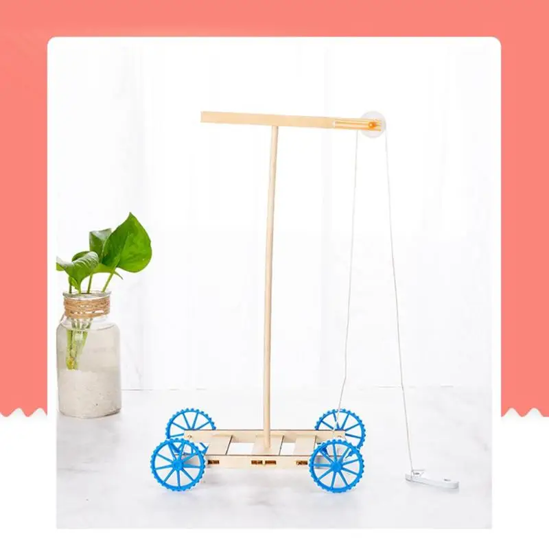 Гравитационная модель автомобиля DIY Детская игрушка образование научный эксперимент деревянная доска Детские творческие DIY игрушки автомобильные подарки для детей день рождения