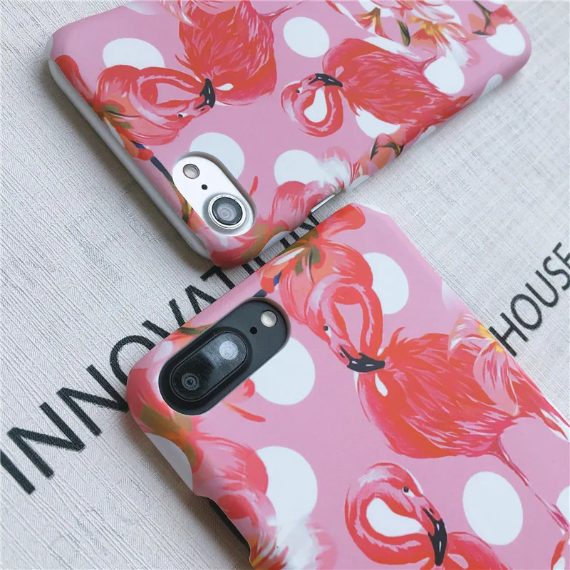 С цветочным рисунком Фламинго мода чехол для iPhone X 6 S 7 8 плюс XS XR MAX Plus чехлы