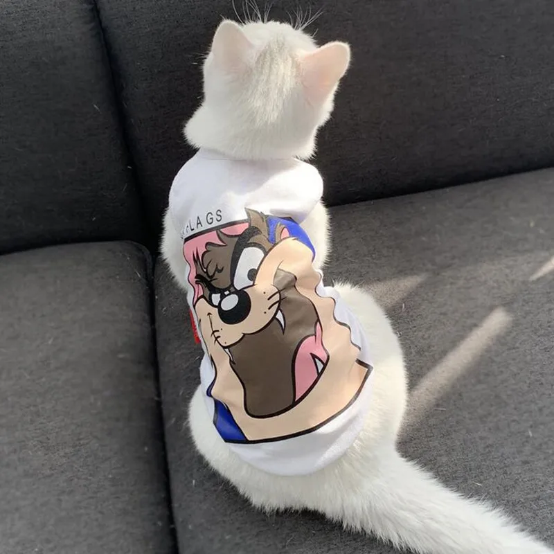 Летняя одежда для собак полосатые толстовки маленьких французского бульдога