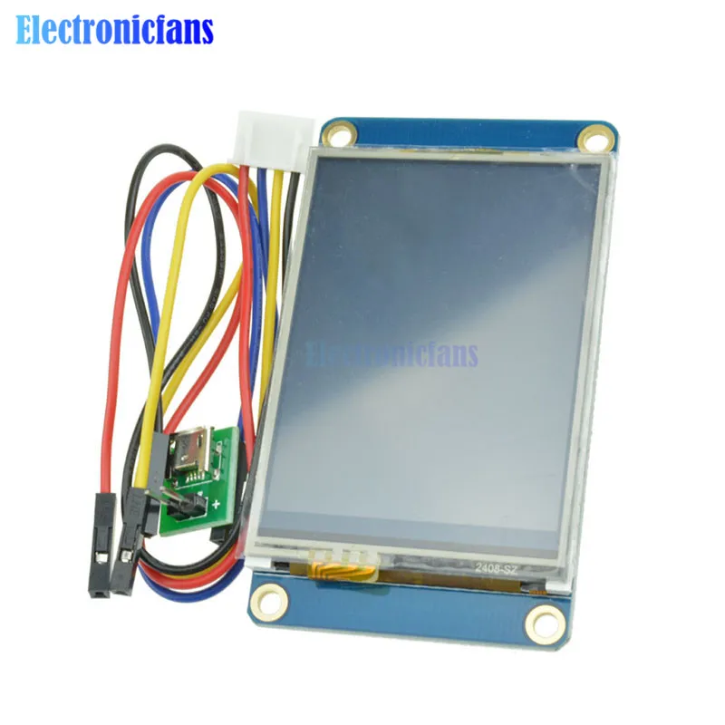 Резистивный сенсорный экран 2 4 дюйма TFT 4x320 240 UART HMI ЖК модуль дисплей для Arduino Raspberry