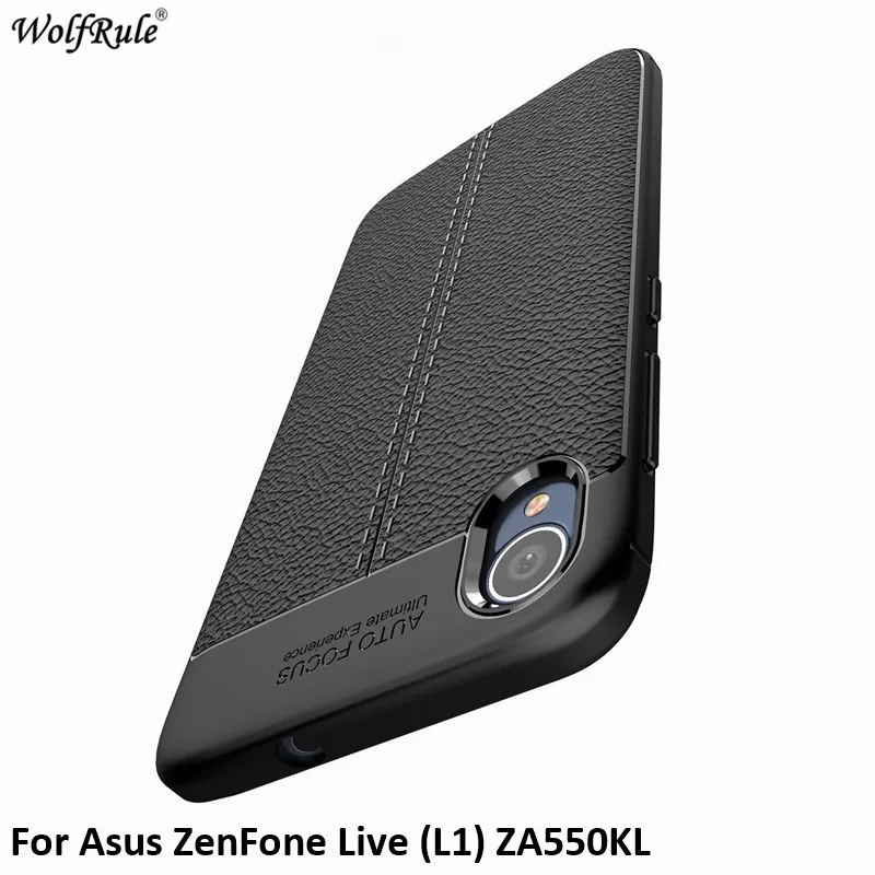 Чехол для Asus ZenFone Live (L1) ZA550KL мягкий силиконовый чехол бампер телефона 5