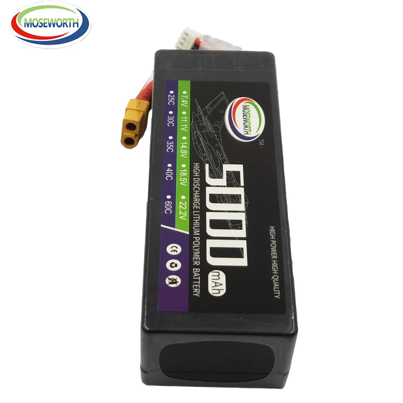 Новые нано Батарея 4S 14 8 V 5000 мА/ч 35C 60C жесткий чехол RC автомобиль LiPo пакет для