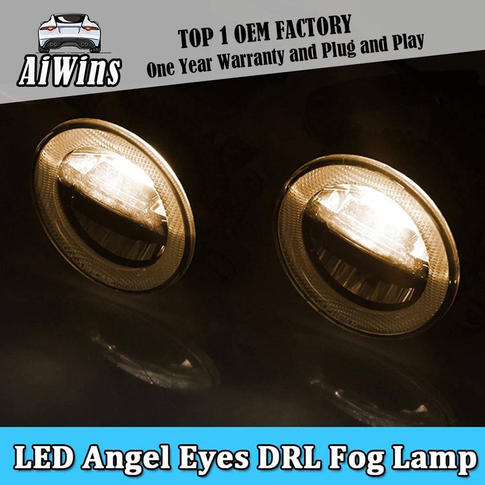 Aiwinсветодио дный LED angel eyes дневные ходовые огни автомобильный проектор