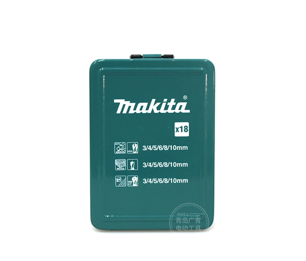 Набор насадок для дрели Makita 18 шт. по дереву металлу камню | Инструменты