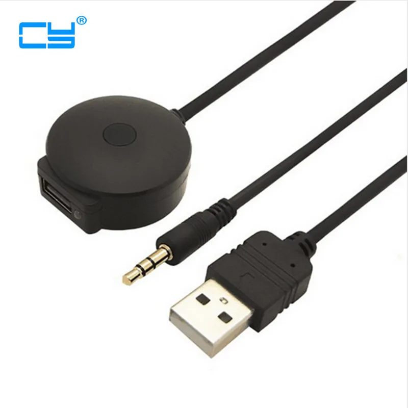 

USB & 3.5mm AUX to Bluetooth Audio Aux & USB Female Adapter Cable For Car BMW & Mini Cooper