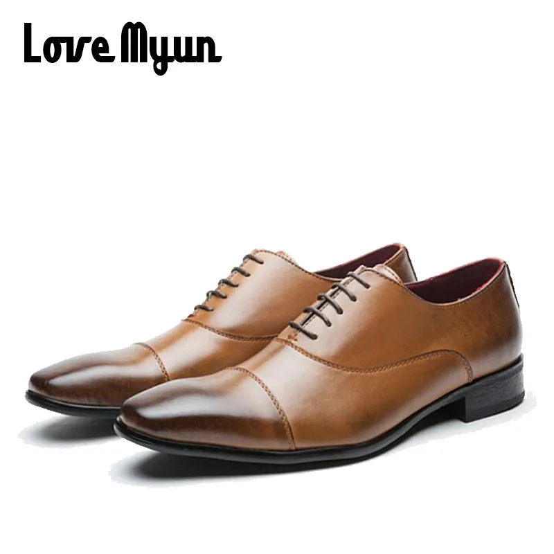 New fashion elegant oxford shoes Men leather italian formal dress office pointed toe Dress Business Party Shoes WW-32Z | Обувь