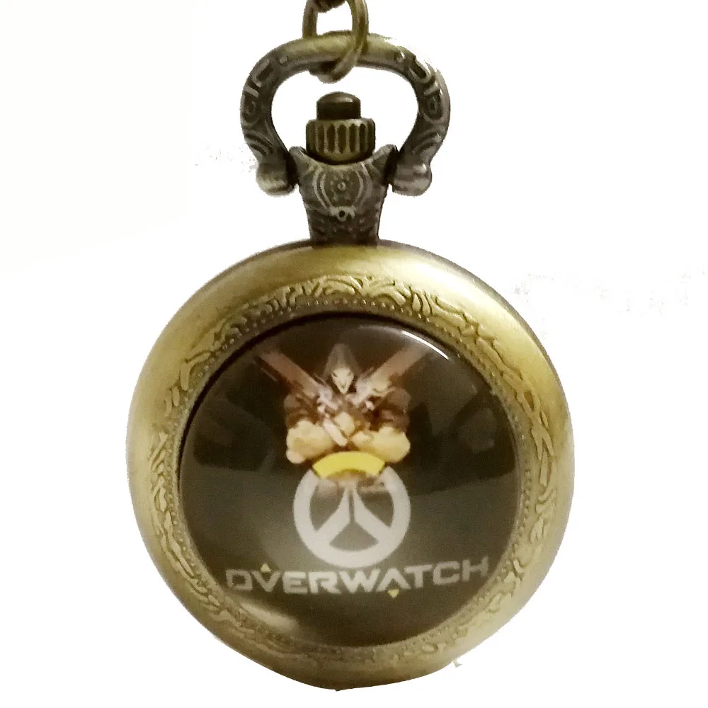 Новые модные популярные игры Overwatch черный/серебристый/бронза кварцевые