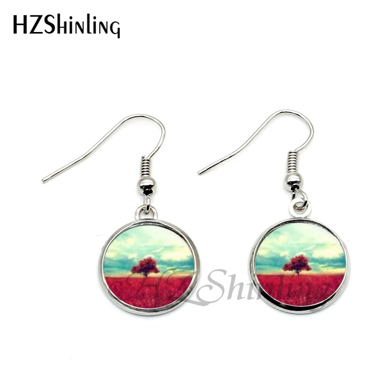 Серьги подвески ручной работы с изображением дерева жизни|tree of life earrings|earring charmstree