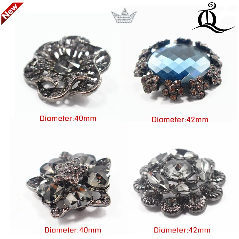 Zinc alloy Jeans Button big diy Handmade decorative rhinestone Metal Buttons,sewing buttons for fur coats, clothing accessories
