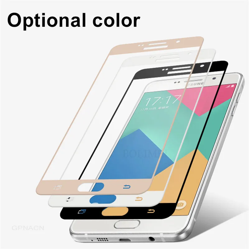 9H 2. 5D полное покрытие закаленное стекло для Samsung Galaxy A6 + A8 2018 A3 A5 A7 2017 2016 J3 J4 J6