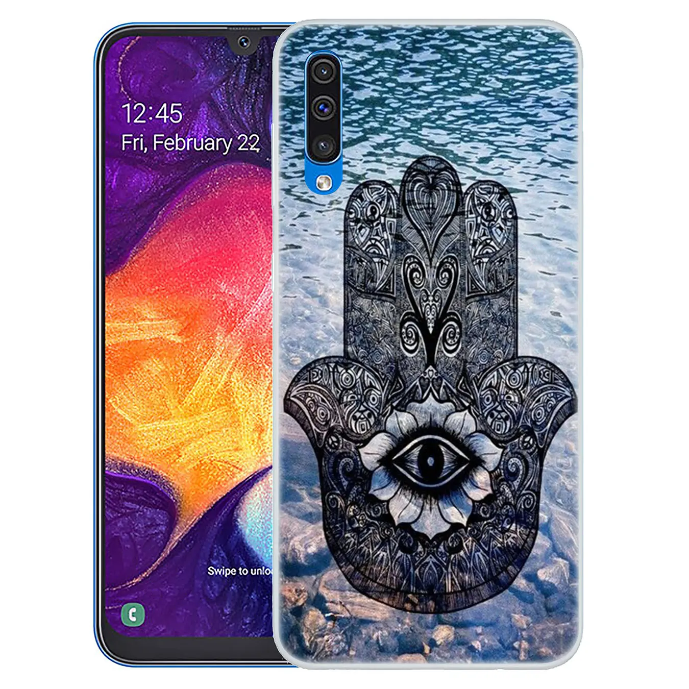 Чехол для телефона Lavaza Хамса ручной амулет Psychedelic Samsung Galaxy A10 A20 A30 A40 A50 A60 A70 M40 M30 M20 M10