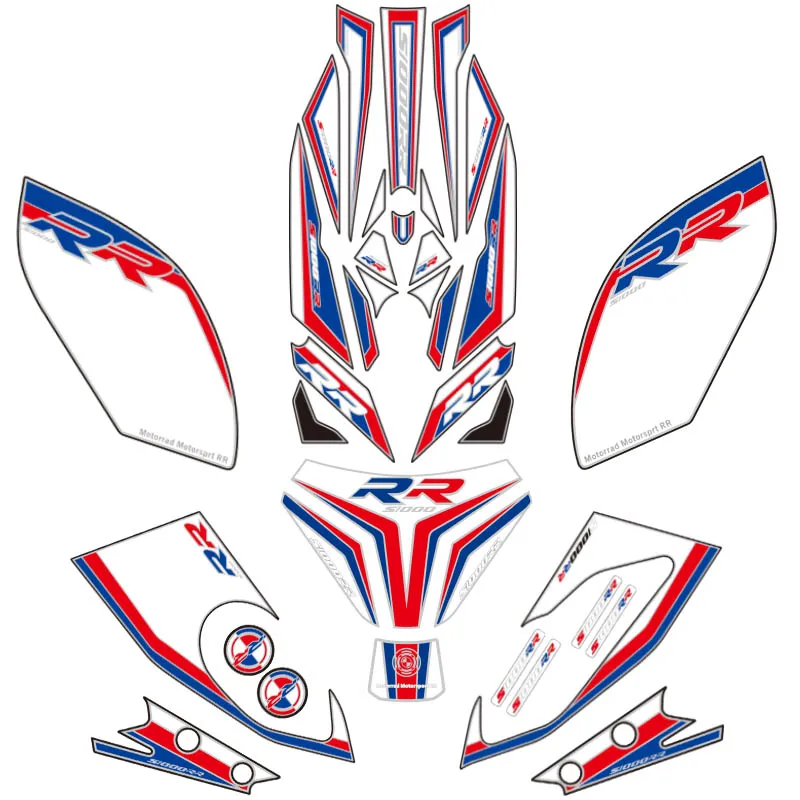 Для BMW S1000RR S1000 RR 2014 2017 2015 2016 мотоцикл светоотражающий 3D гель передний задний бак
