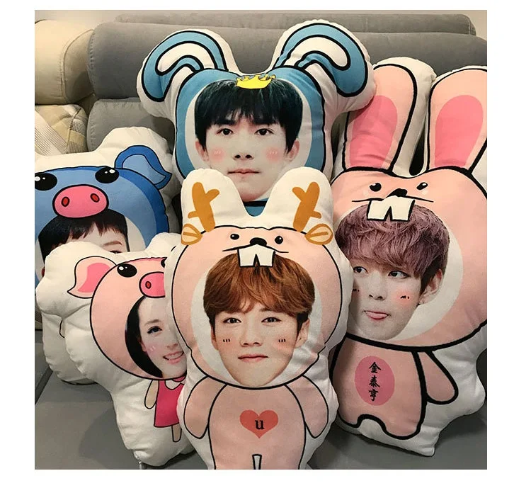 Мультяшная кукла подушка свадебное украшение coussin фото на заказ подушка в форме собаки Подушка украшение дома аксессуары almofada