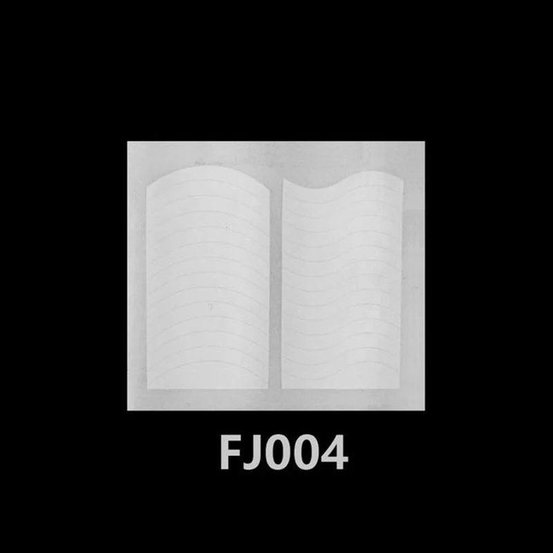 FJ004 Арт, наклейки для ногтей французские советы руководство маникюрные наклейки для ногтей форма бахрома Руководство DIY шаблон 3D Виниловые наклейки инструмент для укладки - Цвет: FJ004